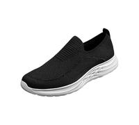 YIzdegg Zapatillas deportivas para hombre de malla, extraanchas, transpirables, gris oscuro, 48 EU