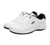 YIzdegg Zapatillas deportivas para hombre: zapatillas de senderismo con cordones, Blanco, 49 EU