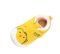 YIzdegg Zapatos para aprender a andar para bebé, antideslizantes, ligeros, duraderos, suaves, cómodos, informales, transpirables, para niñas y niños, amarillo, 17 EU