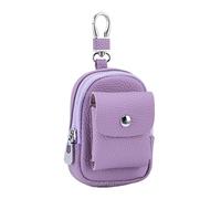 Yizelli Mini Cuero Cremallera Monedero para Mujeres y Hombres Bolsa de Cintura Durable y Portátil para Monedas Llaves Pelotas de Golf (6#)