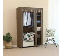 Yizhe Armario de Tela para Ropa, con Partición Interior de DIY,Antracita,para Dormitorio, Estudio, Armario con Funda de Tela, Armario con estantes, para Dormitorio, Pasillo, Vestidor,110 * 45 * 178cm