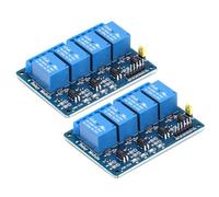 Yizhet 2 Piezas Módulo de Relé 230V DC 5V 4 Canales Relay Acoplador Óptico Adecuado para Arduino PIC AVR MCU DSP Arm