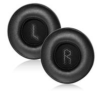 Yizhet Almohadilla Auriculares Compatible con JBL E35 E45 E45BT Almohadillas Cascos de Repuesto en Espuma Viscoelástica & Cuero Proteico, 1 Par, Negro