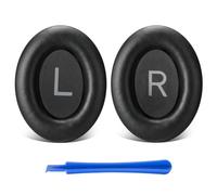 Yizhet Almohadillas Auriculares Compatible con Bose QuietComfort 45 (QC45) | para Quietcomfort SE SC, QC SE, QC SC, Almohadillas Cascos de Repuesto en Cuero Proteico y Espuma de Memoria, 1 Par, Negro