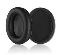 Yizhet Almohadillas Auriculares Compatible con Kingston HyperX Cloud II | para Kingston HyperX Cloud 2, Almohadillas Cascos de Repuesto en Cuero Proteico y Espuma de Memoria, 1 Par, Negro
