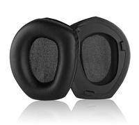 Yizhet Almohadillas Auriculares Compatible con Sennheiser RS195 RS185 RS175 | para Sennheiser RS195 RS185 RS175 RS165, Almohadillas Cascos Repuesto en Espuma Viscoelástica & Cuero Proteico, 1 Par, Negro