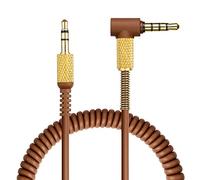 Yizhet Cable de Audio Auriculares Compatible con Marshall Major & Marshall Monitor Jack 3,5mm Cable de Aux de Repuesto Estéreo con Micrófono & Remotetalk para Marshall Major 3 y Major 2 (Marrón)