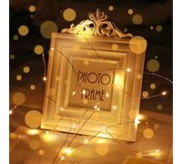 Yizhet Guirnalda Alambre Led, 10M Cadena Luces de Alambre de Cobre con 100 Micro Led, USB Guirnalda de Luces Impermeable para Navidad Dormitorio Fiestas Boda (Blanco Cálido)