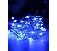 Yizhet Guirnalda Luces Led, 3M 30 Led Cadena Luces de Alambre de Cobre, Azul por USB, Impermeable para Fiestas Dormitorio, Boda, Navidad, San Valentín