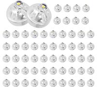 Yizhet Mini Luces de Globo Led, 60 x Luz Redonda para Globos y Farolillos de Papel, Blanco Frío, sin Parpadear, Decoración para Cumpleaños, Boda, Navidad, Halloween, Fiesta, San Valentín