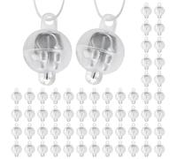 Yizhet Mini Luces de Globo Led, 60 x Luz Redonda para Globos y Farolillos de Papel, con Gancho, Blanco Cálido, sin Parpadear, para Cumpleaños, Boda, Navidad, Halloween, Fiesta, San Valentín