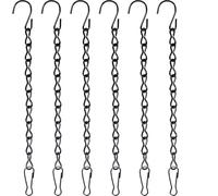 YIZHIXIANGQ Cadena para Colgar Macetas, 6 Pcs Cadena para Colgar Plantas, Colgador para Plantas, Cadenas de Cestas Colgantes Metal, Cadena para Comederos de Pájaros Adornos Linternas