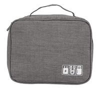 YIZISECCE Accesorios electrónicos multifunción Bolsa de Almacenamiento - Organizador de accionamiento USB de Cable de Cable para Varios escenarios (Gris)