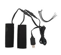 YIZISECCE Agarre de Motocicleta calentada, Manillar Universal, Cubierta de calefacción eléctrica USB de 5 V, Ajuste de Temperatura de 6 Engranajes, Sujetador de Gancho y