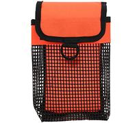 YIZISECCE Bolsa de Equipo de Buceo BG-984, Estuche de Transporte de Almacenamiento subacuático de Malla Ligera portátil (Naranja Fluorescente)