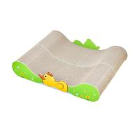 Yizisecce Cat Scratcher Lounge, para Papel Corrugado Duradero, Cama de diseño de Pato Linda, altísima cómoda, Resistente a los arañazos, Tablero de Alta Densidad
