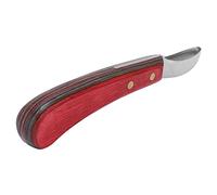 YIZISECCE Cuchillo de pezuña, herrador, herramienta de cincel profesional, acero con alto contenido de carbono, recortadora curva, limpieza de cascos eficiente, mango de