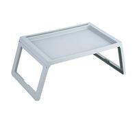 YIZISECCE Escritorio Plegable, Mesa de Desayuno, Soporte para Ordenador portátil, Bandeja para Servir portátil (Azul Claro)