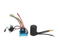 YIZISECCE for Brushless Motor, for RC Car Upgrade, 3650 3100KV High Speed, 120A Waterproof ESC, with XT60 Plug, for 1/10 1/8 Scale Vehicle, Durable and Efficient Power System