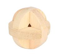 YIZISECCE Juguete de Bola de hámster de Madera de 6 cm / 2.4in Jugando a Masticar Juguete Interactivo para Mascotas para pequeños Suministros para Mascotas