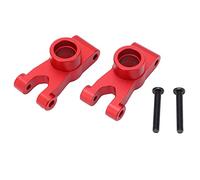YizisEcce para 1/10 RC CAR RETRO CUBO, para granito, portador de eje de aleación de aluminio, alta dureza, menos vibración, diseño realista, 2 piezas (Rojo)