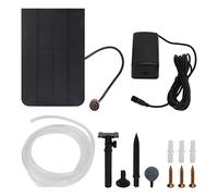 YIZISECCE para bomba solar de oxígeno 2.5W Bomba de oxígeno de piscina de pesca de alta potencia de alta potencia para al aire libre