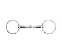 YIZISECCE para broca de snaffle de caballos, acero inoxidable, unido con rolla bucal de masticación, 135 mm Cumplimiento de reglas: no hay términos absolutos, términos