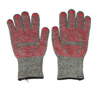 Yizisecce para guantes resistentes al calor + material de algodón de silicona aramida + 500 ℃ Resistencia de alta temperatura + para horno de parrilla BBQ + 30 cm de largo