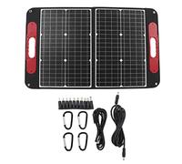 YizisEcce para un kit de panel solar de 18 V de 18 V de alta eficiencia, semi flexible, portátil, plegable, para al aire libre, para acampar, para viajar, impermeable, ligero,