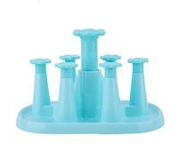 YIZISECCE Rejilla para secar Tazas, para Organizador de Almacenamiento con Mango retráctil, Material PP Duradero, Soporte para Vasos de Drenaje, Bandeja de Almacenamiento de Agua, (Azul)