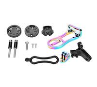 YIZISECCE Soporte para computadora de bicicleta, para Cateye Bryton, soporte de aleación de aluminio con adaptadores, soporte multifuncional para linterna de cámara de acción,