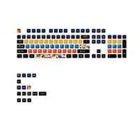 YIZITU 120 Transparently Four Side Shining Through Keycap Compatible Geometric Theme Keyboards Keycaps Transparently Geometric Keycaps Backlights