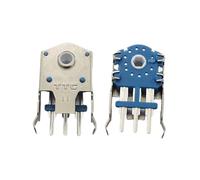 YIZITU 2 codificadores de rueda plateados a prueba de polvo de 8 mm, 9 mm, 10 mm, 11 mm para un desplazamiento suave