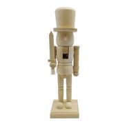 YIZITU 25 5 Cm Cascanueces De Navidad Rey Soldado Madera Cascanueces Sin Terminar Estatuilla Pintura Artesanía Sin Pintar Adorno De Marionetas Soldados De Madera Estatua Pintura Artesanía