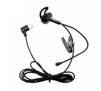 YIZITU 3.5mm/Type C Single Side in Ear Earbud Corded Stereo Headsets for Smartphones PC MP3 Player Lightweight Plastic in Ear Earbud