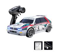 YIZITU 4WD 1:24 Scale Remote Drift Car with Multiple Speed Mode Metal Frame Rechargeable Battery for Adventure Rugged Remote Car for Racing