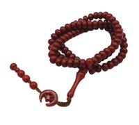 YIZITU 99 cuentas Tasbih de oración de 8 mm, rosario Tasbih, collar para hombres y mujeres, cuentas de oración hechas a mano, talla única, como se describe, como se describe