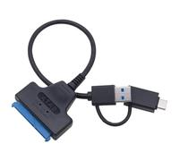 YIZITU Adaptador de disco duro USB A+C a disco 2.5iLaptop Transferencia rápida de datos hasta 450 m/s, comando TRIM