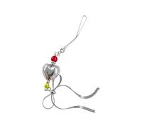 YIZITU Alloy Heart Keychain Pendant Versatile Snake Chain Phone Charm for Bag Keys Holiday Party Decoration Accessories Balloon Heart Charm Keychain