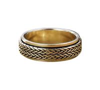 YIZITU Anillos de alivio de ansiedad giratorios multiusos, accesorio de joyería para uso diario casual, estilos vintage, ajuste cómodo, anillos de uso diario, talla única, como se describe, como se
