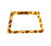 YIZITU Asa de resina de repuesto con forma trapezoidal para bolso de mano de resina hecha a mano