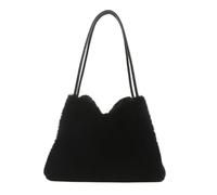 YIZITU Bolso clásico de color sólido para mujer, gran capacidad, de felpa, para hombro, axilas, para viajes, escuela, noche elegante, Black, One Size