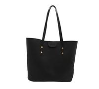 YIZITU Bolso de compras para mujer, bolso de mano a juego, gran capacidad, portátil, piel sintética, hombro de piel sintética, bolso de mano a juego para compras, Black, One Size