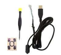 YIZITU Cable Profesional Hecho A Mano con Destornillador Cuerda De Paraguas Y Patines para Pies para Juegos G102 Reparación Accesorios Ratón Portátil