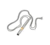 YIZITU Collar de acero inoxidable con cadena de joyería ritual para prácticas y respiración diaria del estrés, talla única, como se describe, como se describe