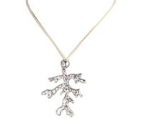 YIZITU Collar de estrella de moda con colgante de estrella de corazón de coral, gargantilla minimalista, cadena de clavícula, joyería de hip hop, decoración de fiesta, collar minimalista de coral, uso