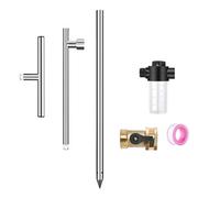 YIZITU Complete Root Watering Set Stainless Steel Irrigation Spikes Fertilizers Bottle Brass Valves For Shrub Fruit Trees Durable Root Irrigation System