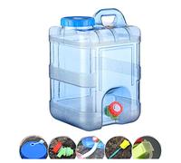 YIZITU Contenedor de agua portátil de gran calibre para acampar con tanques de agua para picnic al aire libre, hogar, coche