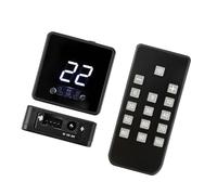 YIZITU Controlador De Ventilador De 4 Pines 5V 12V 24V con Pantalla Digital Entrada De Control Remoto Soporte De Enfriamiento De PC Carga Rápida Control Remoto Ajustador De Ventilador