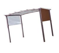 YIZITU Cubierta De Sombra Resistente Materiales Poliéster 190T Toldo Repuesto Fácil Instalación para Pérgola Jardín Y Patios Reemplazo Toldo Exterior Antilluvia